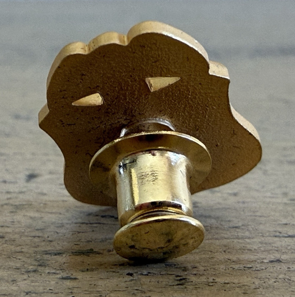 FBI Gold Shield Lapel Pin Raised Design