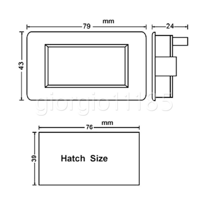 US Stock Blue LCD Digital Volt Panel Meter Voltmeter AC 0~200V 4 Wire