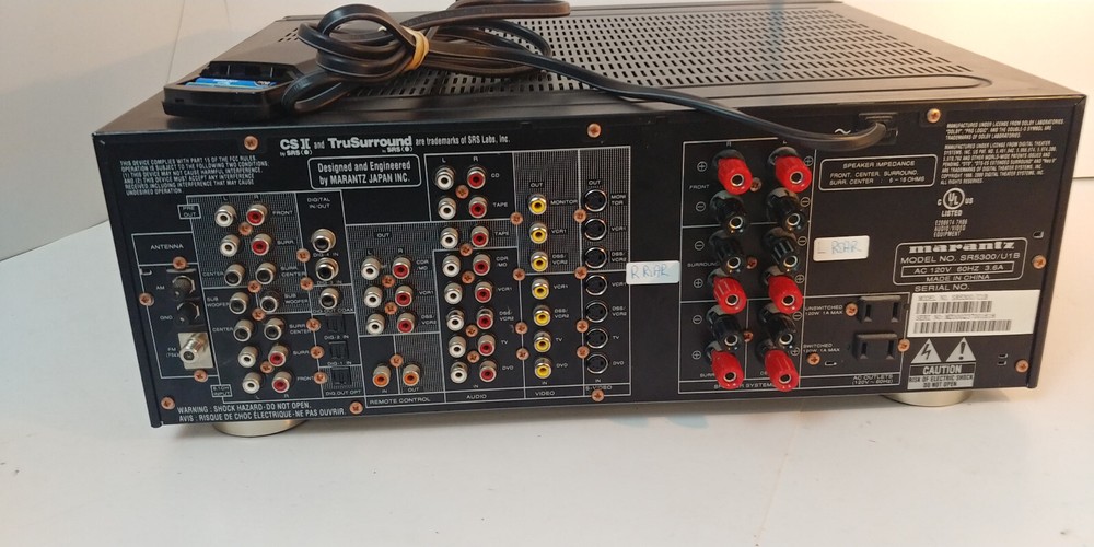 Marantz Surround Sound Receiver Includes Remote SR5300 U1B Tested Bundle