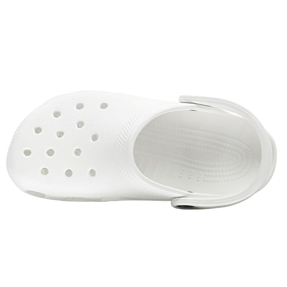 Crocs White Unisex Adult Classic Slip On Sandals Ultra Light Water-Friendly