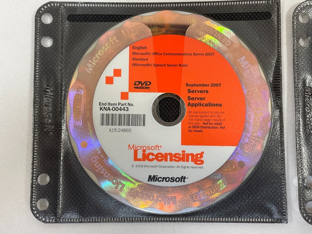 Microsoft Office Communications Server 2007 Standard & Enterprise Windows DVD