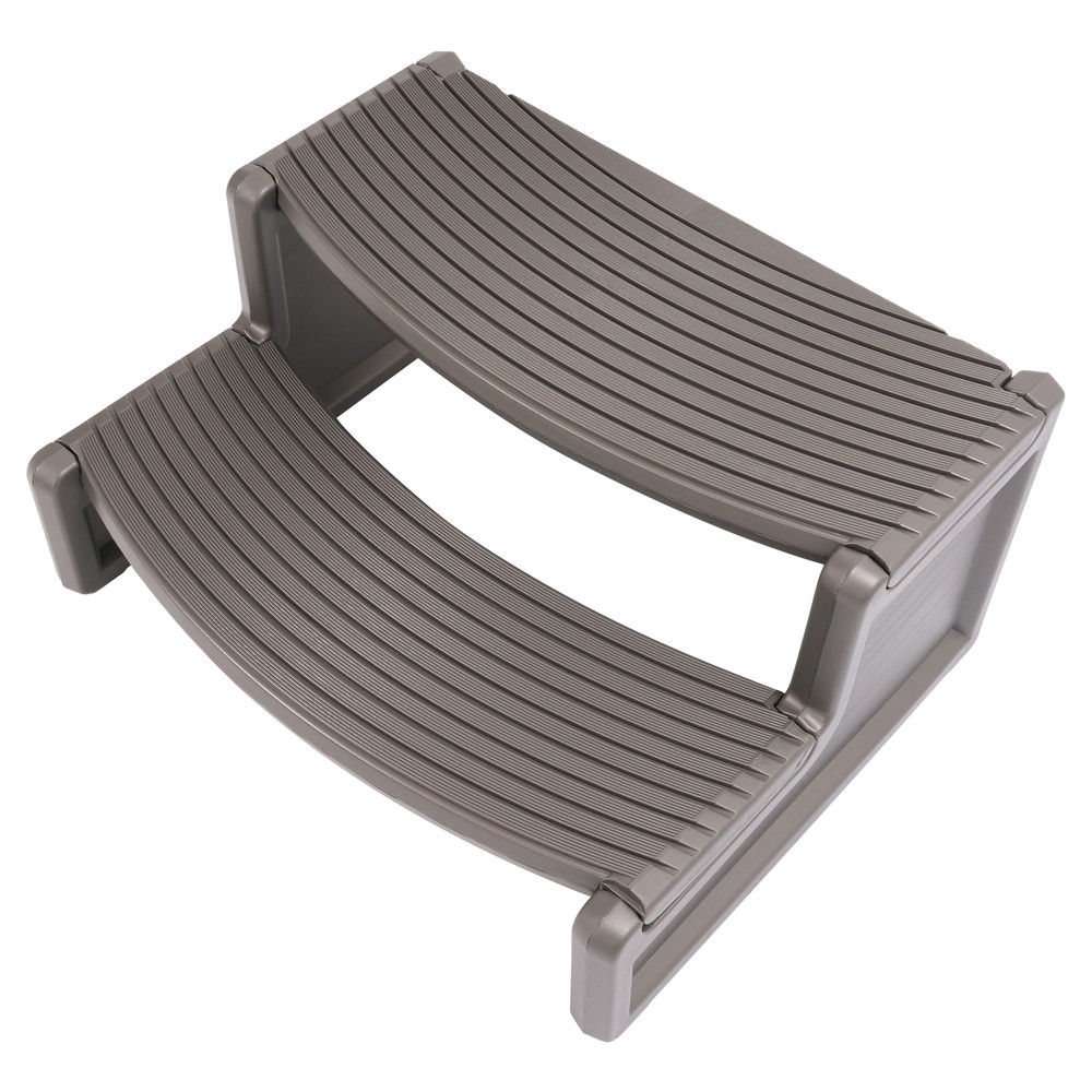 Outdoor Polypropylene Multi Purpose Spa and Hot Tub Handi-Step Step, Carbon Gray