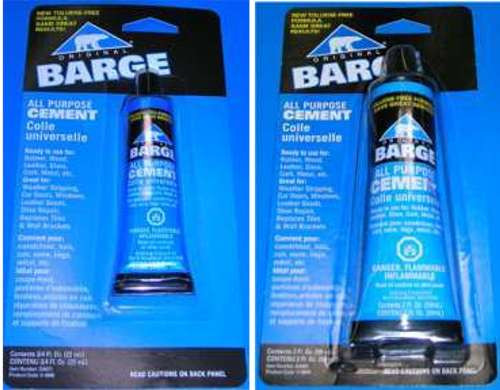 Barge Original All-Purpose Cement Shoe Glue Tube TF 3/4oz 22mL / 2oz 59mL USA