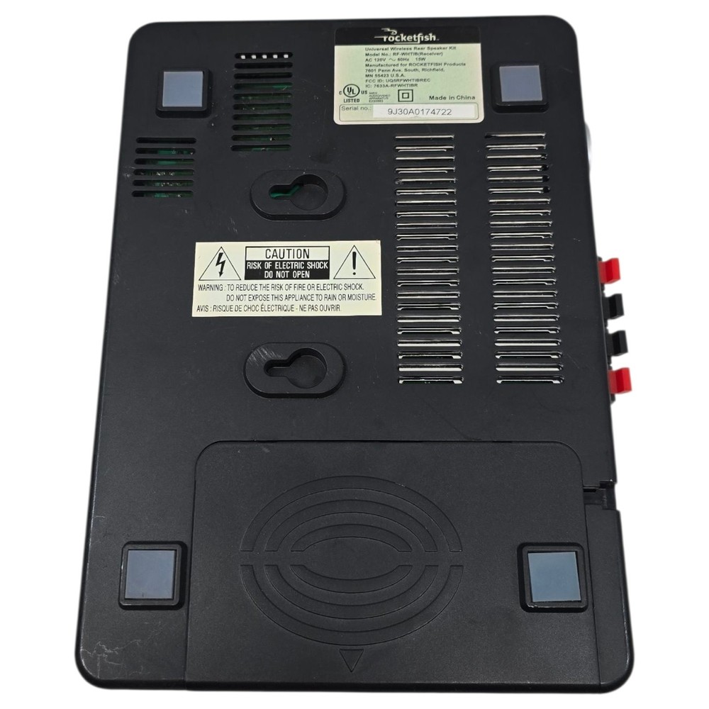 RocketFish RF-WHTIB-A Wireless Rear Speaker Kit Receiver Only - UNTESTED
