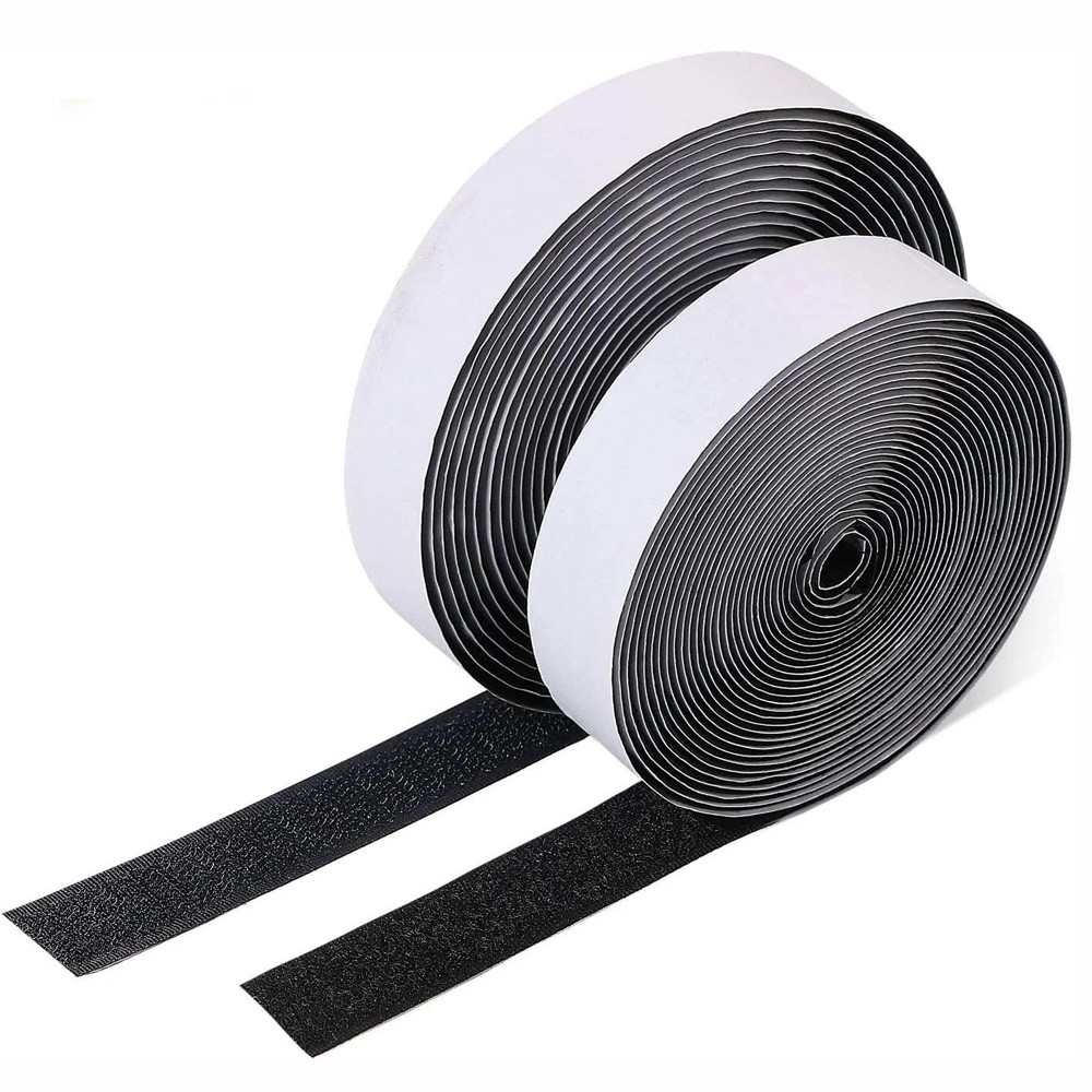 16.5ft Hook Loop Self Adhesive Fastener Tape Heavy Duty Double Sided Sticky Tape