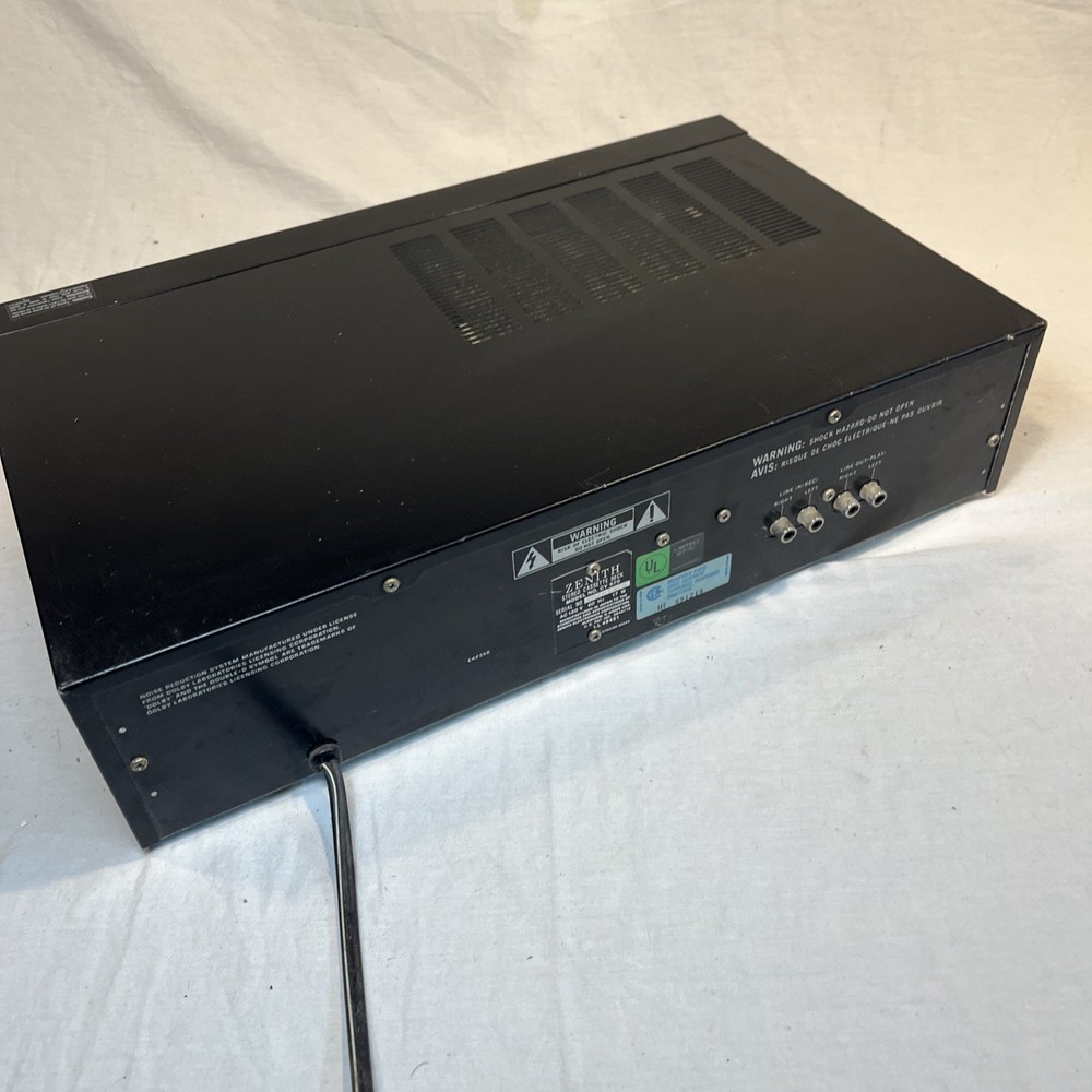 Zenith CV670 Auto-Reverse Stereo Cassette Deck. Tested & Working