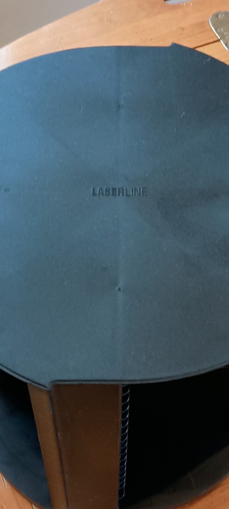 Laserline CD Storage Holder Rotating Spinning Tower Carousel Rack 80 CD's Black