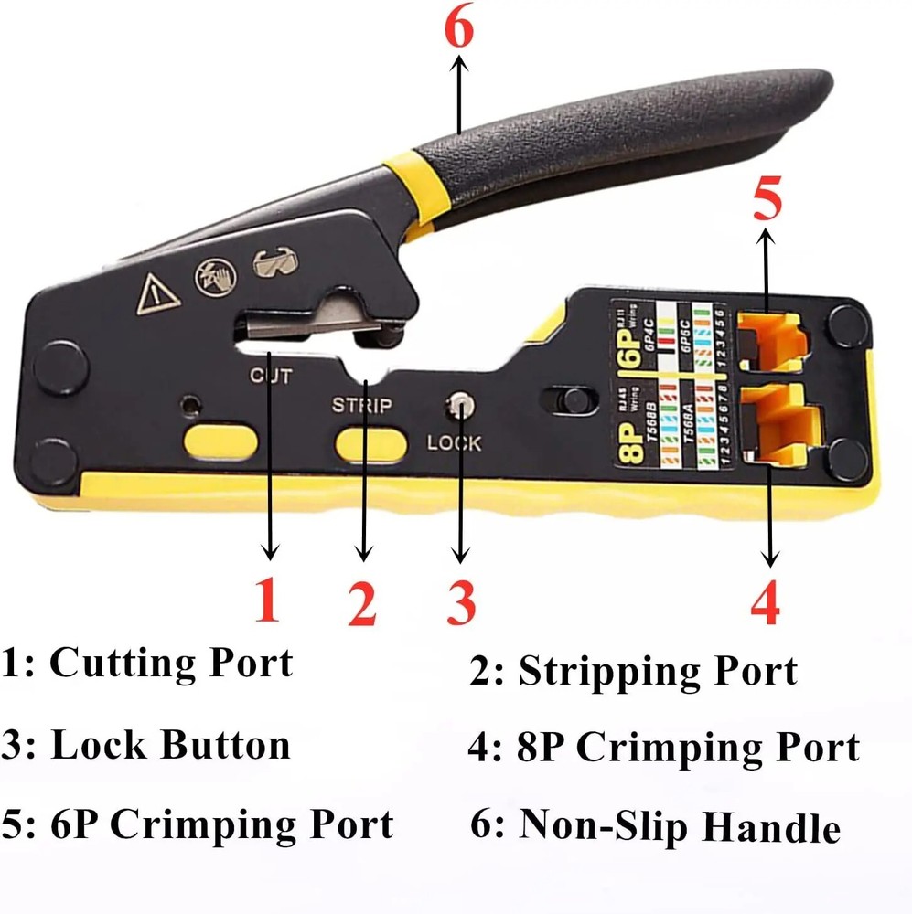 ZoeRax RJ45 Pass-Through Crimp Tool