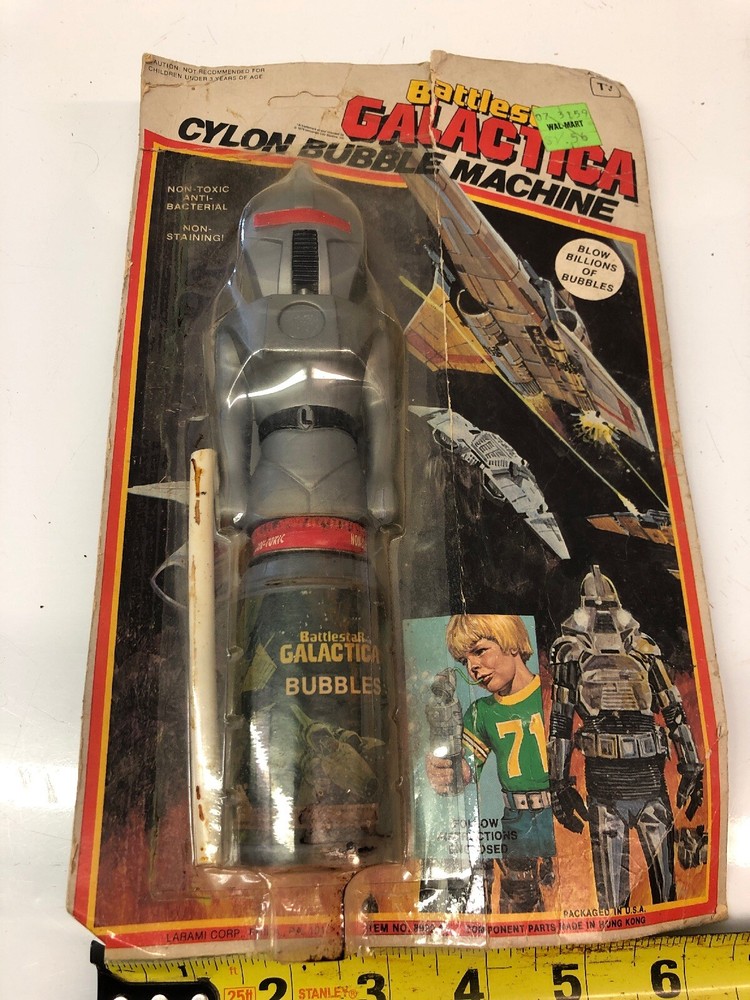 RARE 1978 Battlestar Galactica Cylon bubble machine still sealed DOES NOT WORK