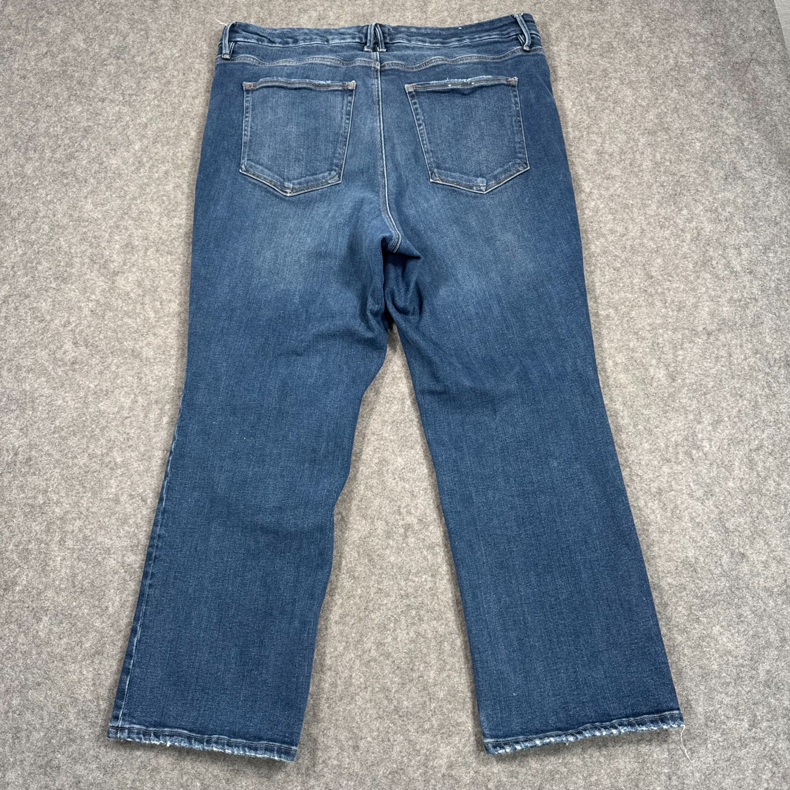 Good American Blue Denim Good Straight Compression Jeans Women's Size 20