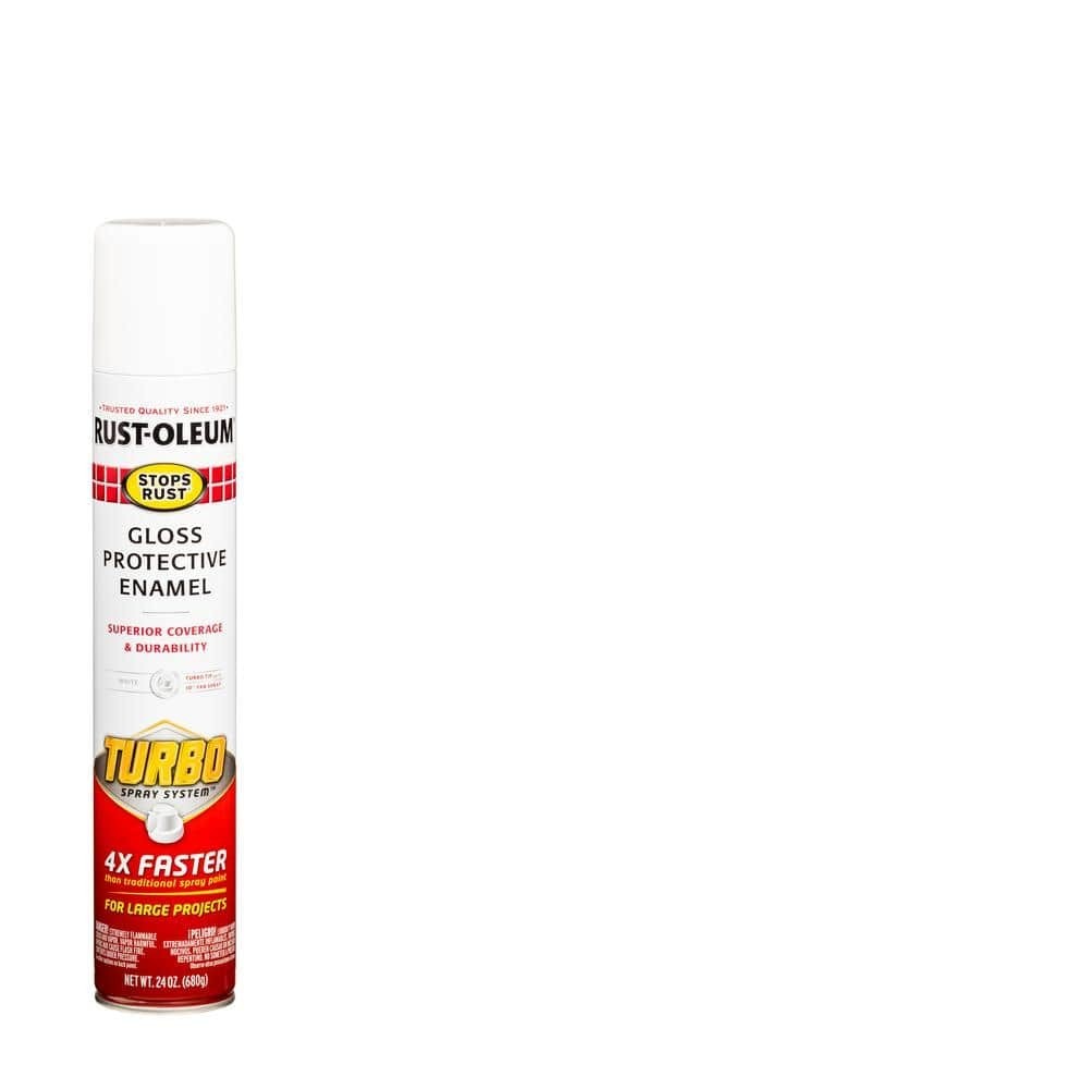 Rust-Oleum Stops Rust 24 oz Turbo Spray System - Gloss White