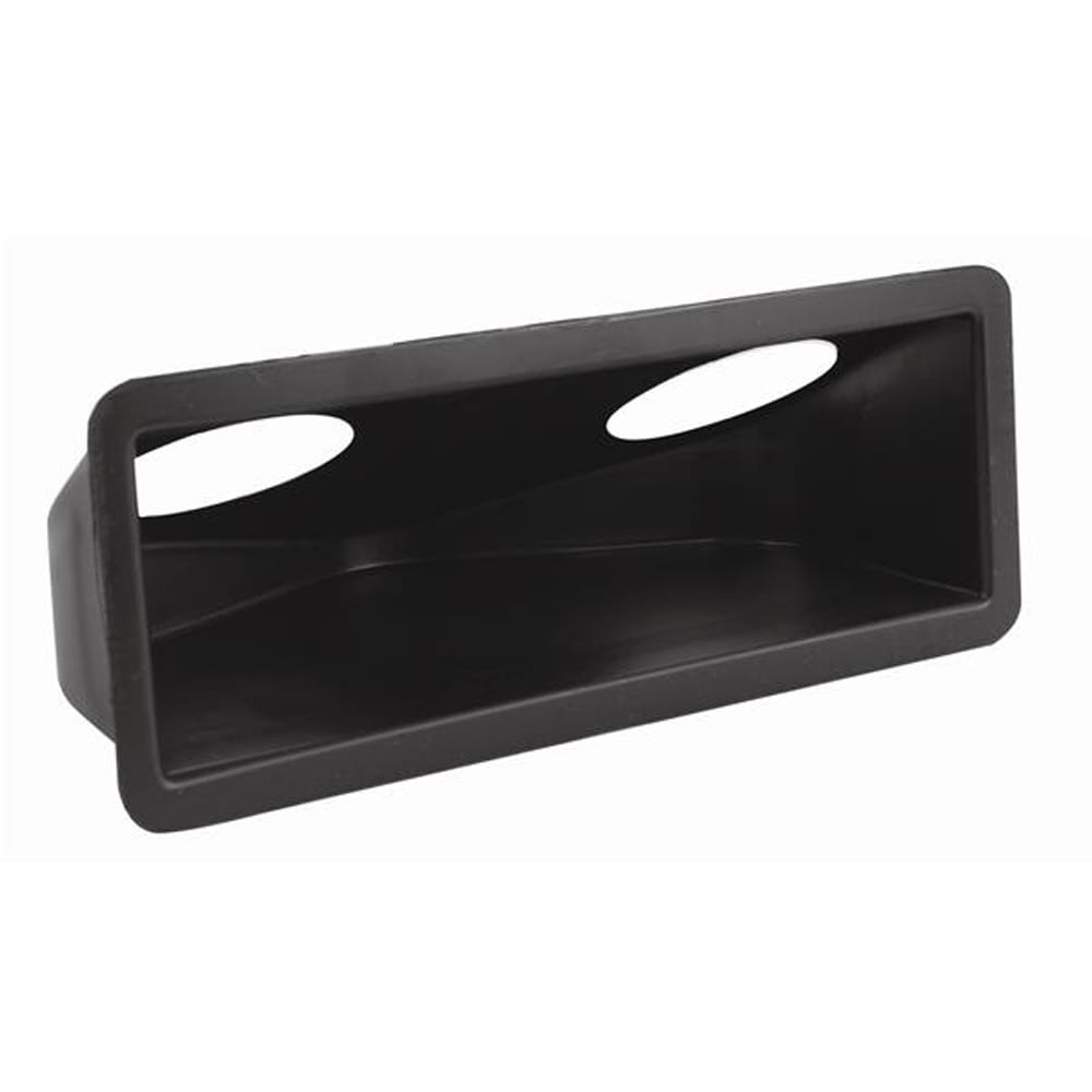 3 7/8" Depth Black Plastic Hull Vent Air Collector Box