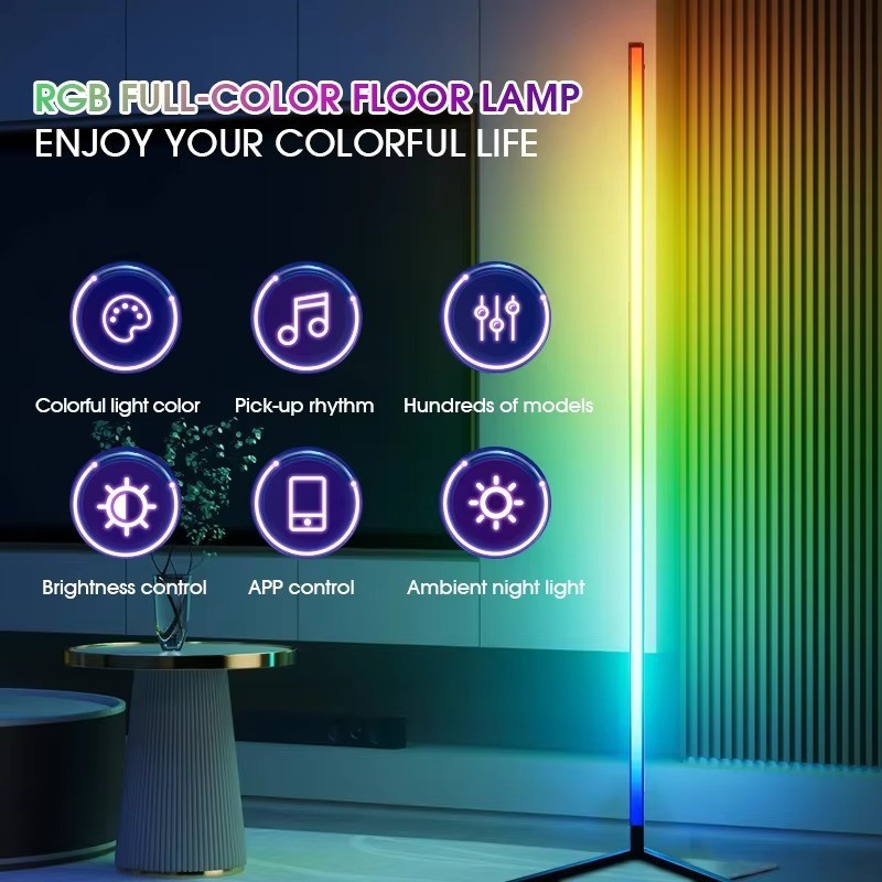 RGB LED Floor Corner Decorative Lamp