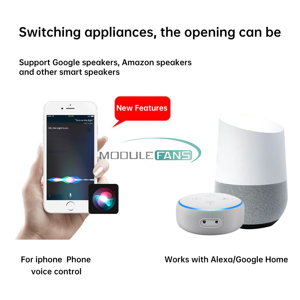 Smart WiFi Bulb Socket E26 E27 Light Bulb Adapter EWeLink Alexa Google Control