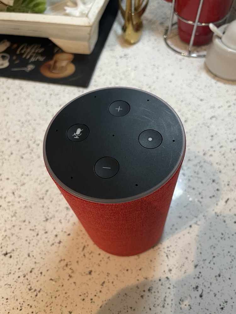 Amazon Echo (2nd Generation) Smart Assistant Bright Red Used Good Condition