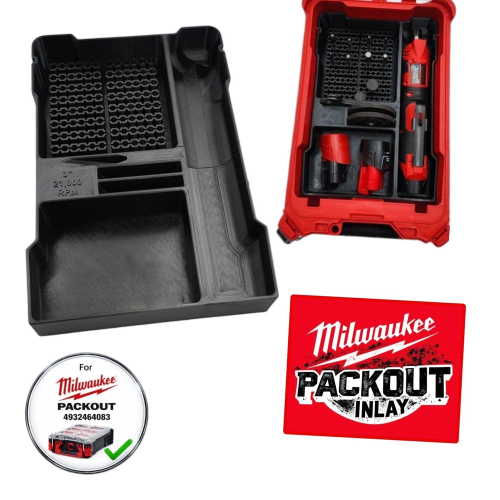 Milwaukee Packout Insert M12 Tool Inlay Organiser (Multiple Options)