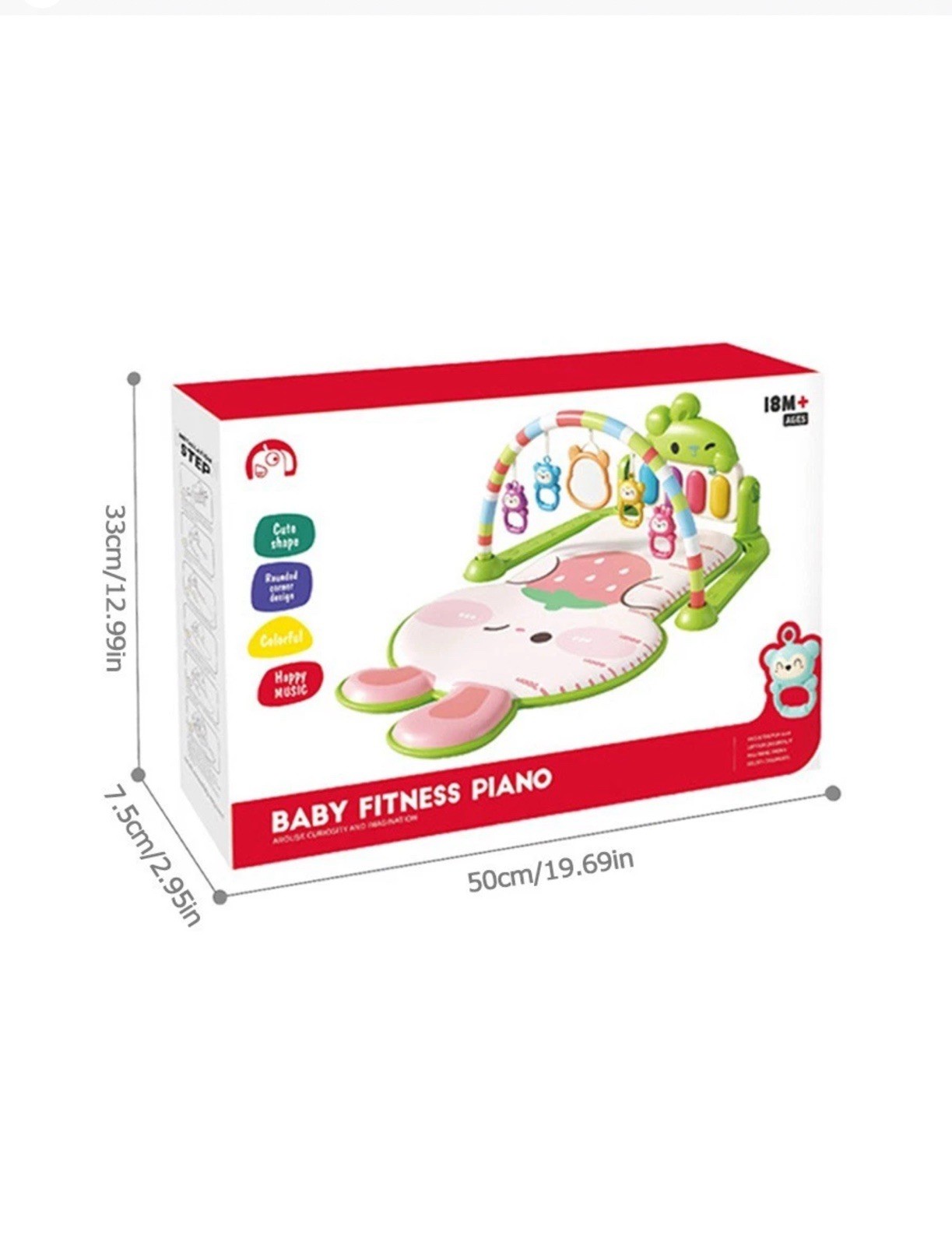 Baby Activity Center Pedal Piano Music Fitness Mat (Green) 0-12 Months