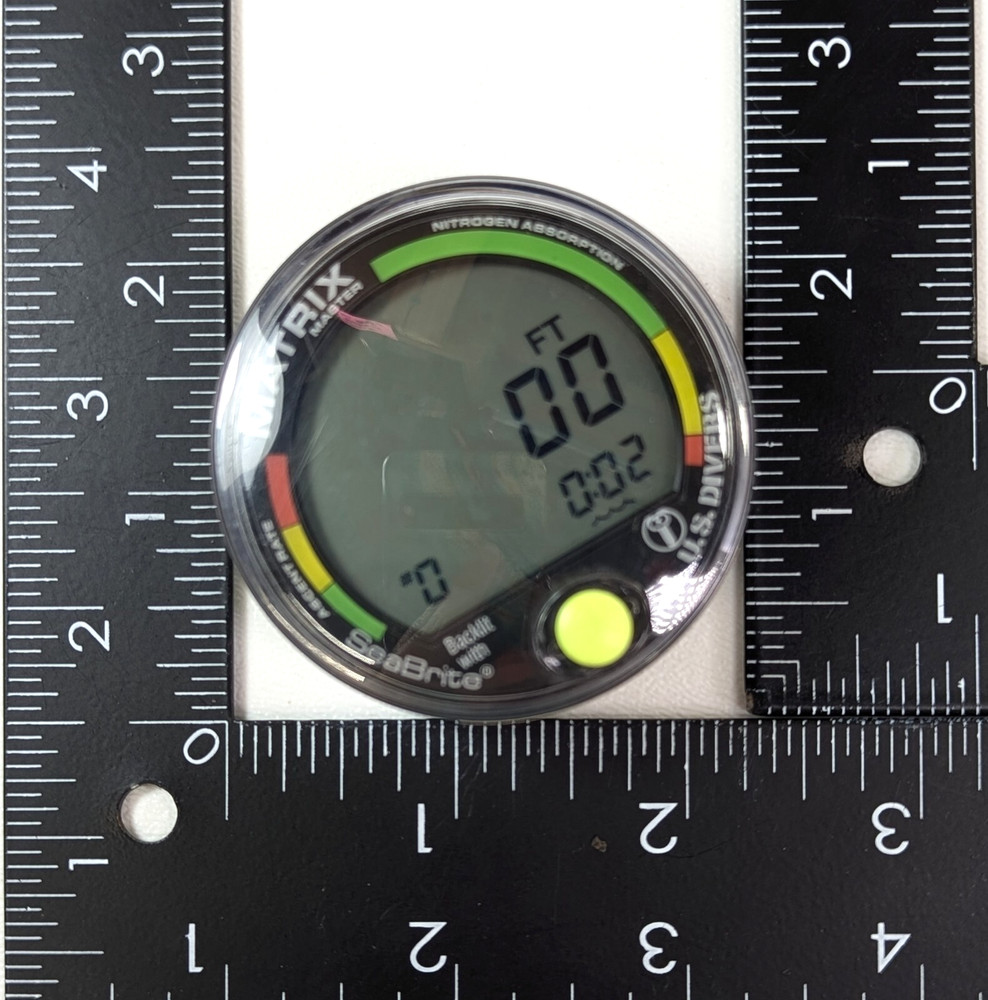 US Divers / Aqua Lung Matrix Master, Backlight, Scuba Dive Diving Computer Puck