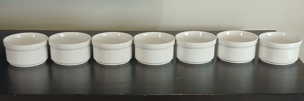 Mainstays Stackables Stoneware White Round Ramekin 4"