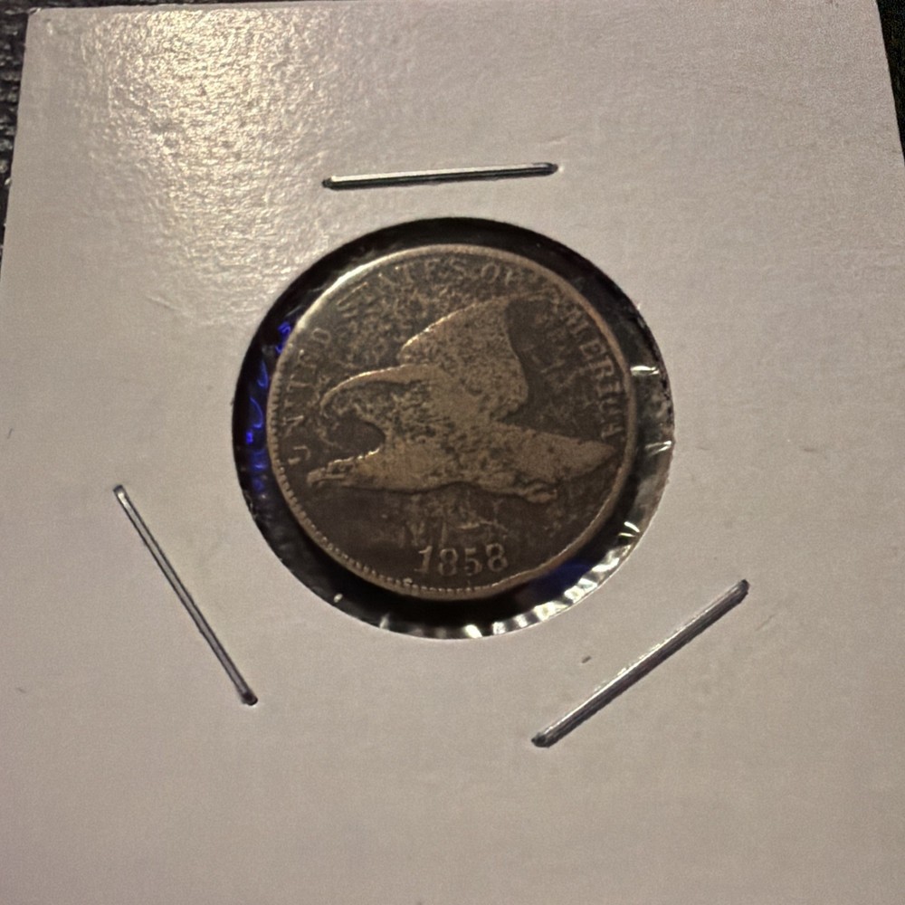 1858 Flying Eagle Cent – Gorgeous Specimen - Same Day Ship -LUCKY COIN