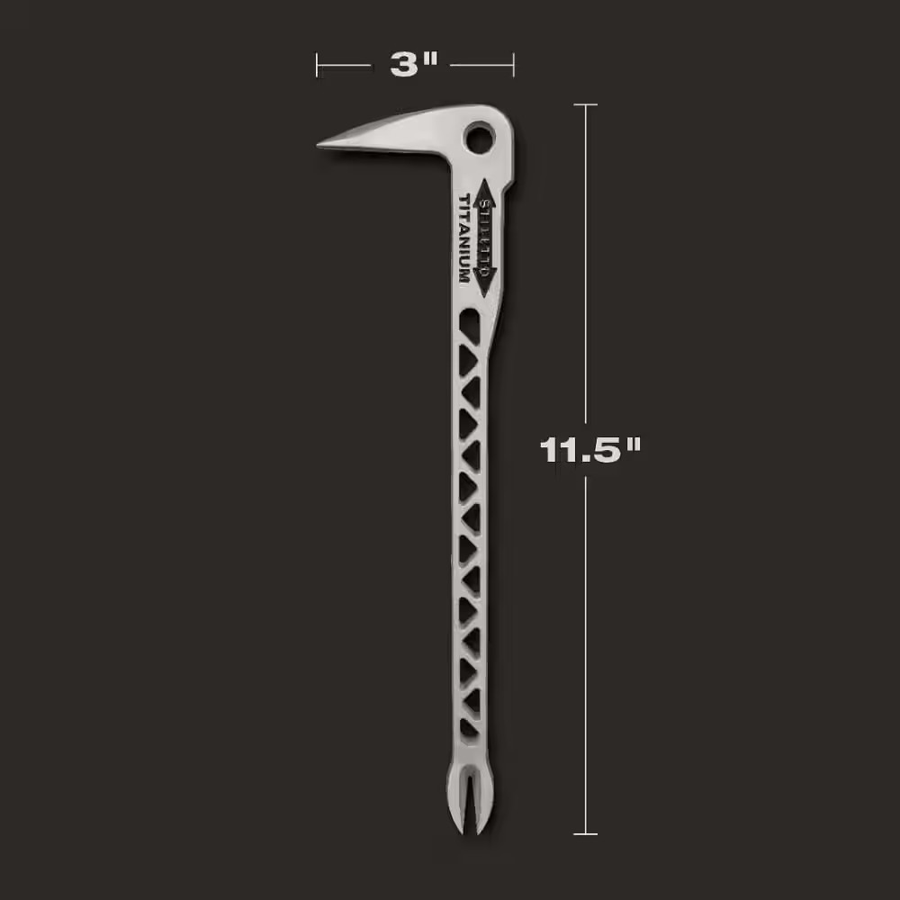12 In. Titanium Clawbar Nail Puller with Dimpler