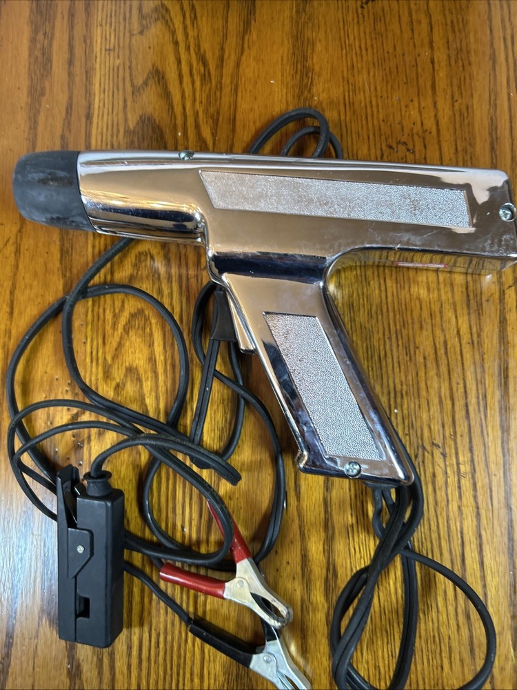 VTG Actron L-204 Chrome Inductive Timing Light DC Power Clamp On Untested