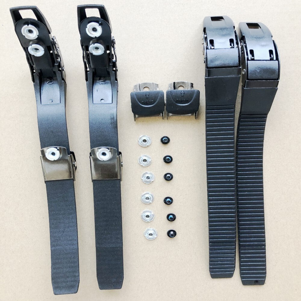 2 Sets Inline Skate Strap Buckle with Clamp Screws Nut Replacement