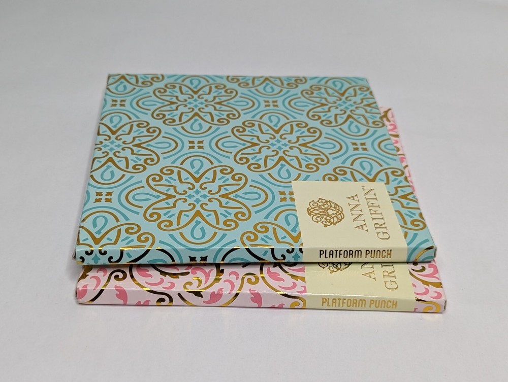 2x Anna Griffin Platform Punch Die & Template Stencil Sets