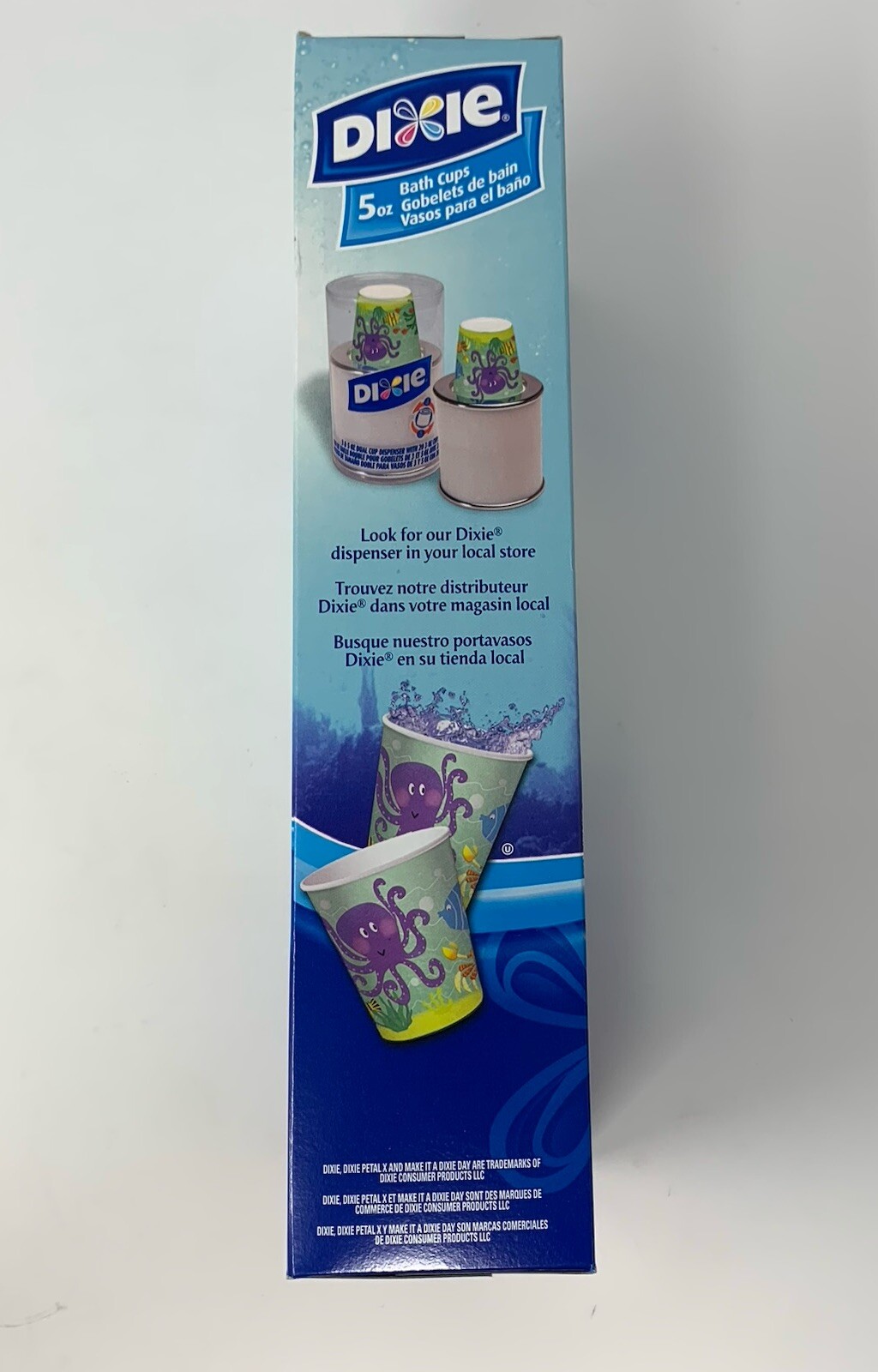 NEW Dixie Bath Cups 5oz Underwater Adventure 100 Ct Y2K 2006 NOS W/box Bathroom