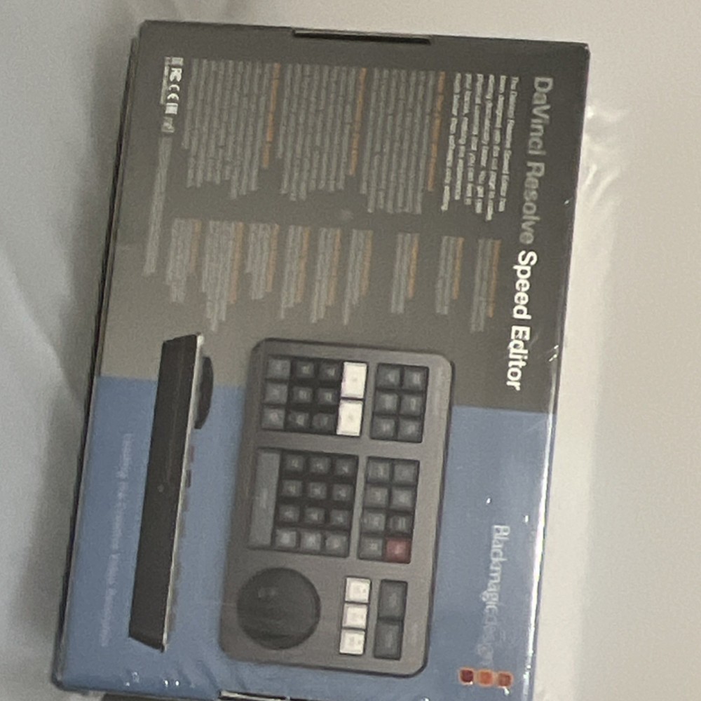 Blackmagic Design DaVinci Resolve Speed Editor Video Production Controller