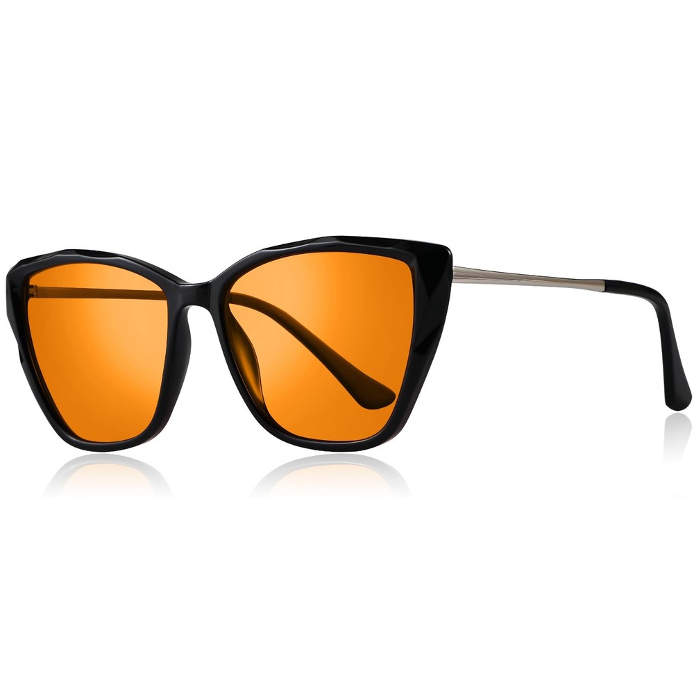 AVDLAB Blue Light Blocking Glasses Cat Eye Orange Tinted Computer Gaming Eyeglas