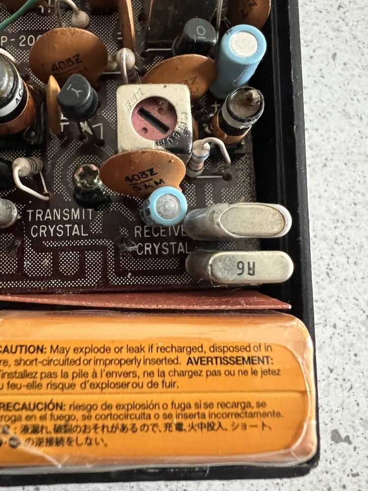 Realistic TRC-4 2 channel transceiver With Crystals Not Working