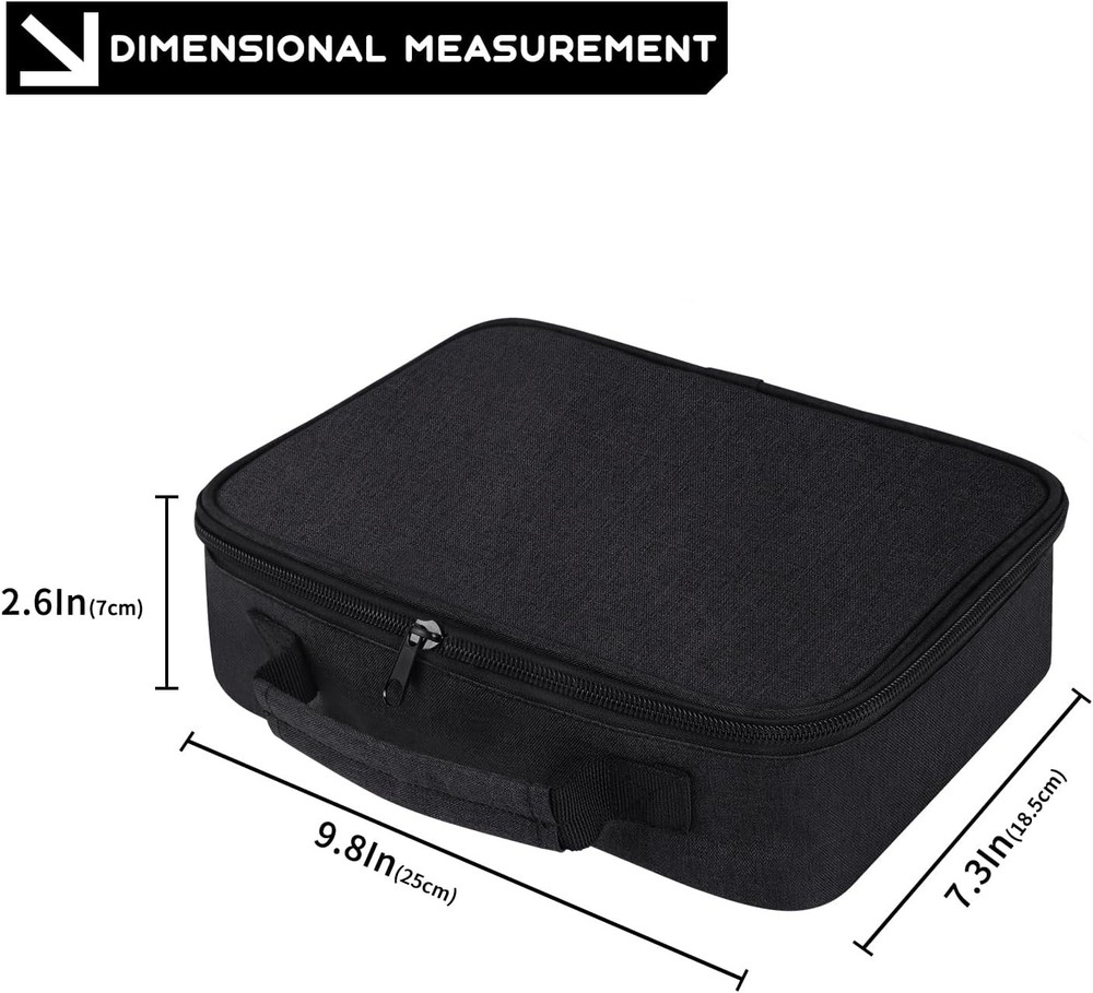 138 Hole Portable Socket Organizer, Drill Bit Organizer Black