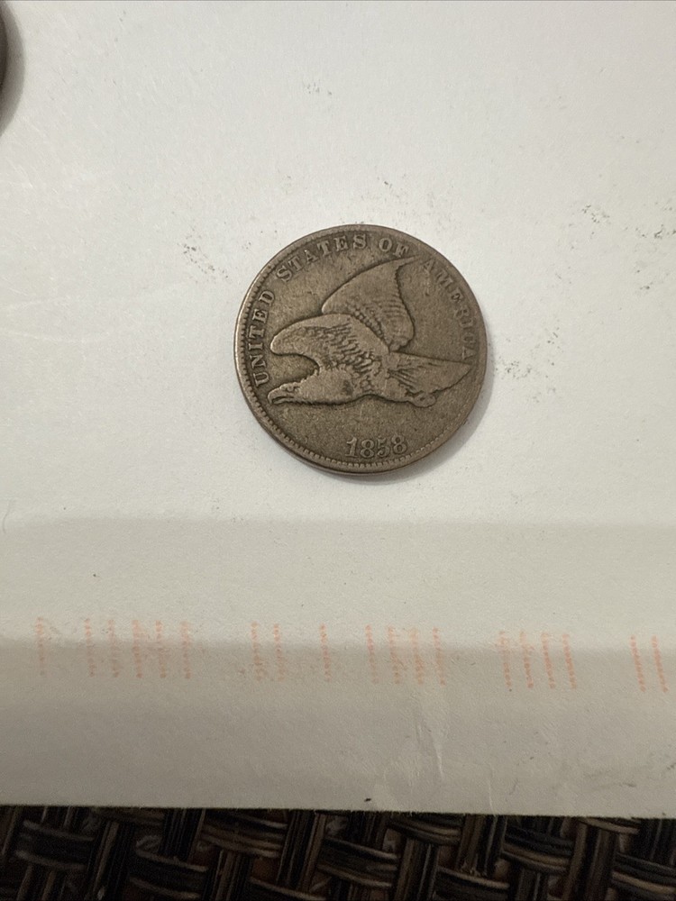 1858 Flying Eagle Cent Penny 1c US