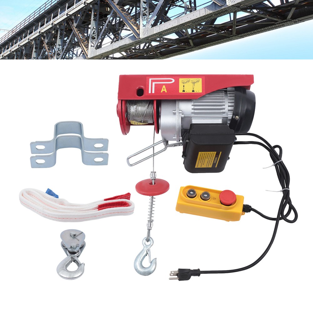 Electric Hoist Winch Lifting Engine Crane Ceiling Pulley Overhead Crane 500kg