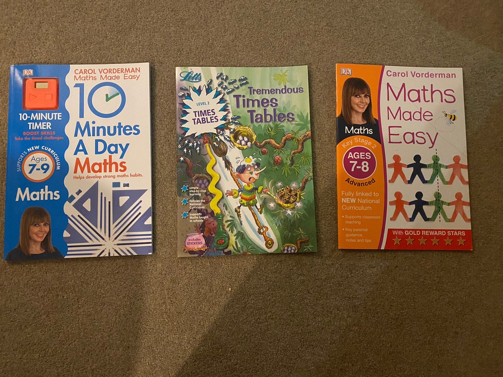 maths workbook bundle age 7-9