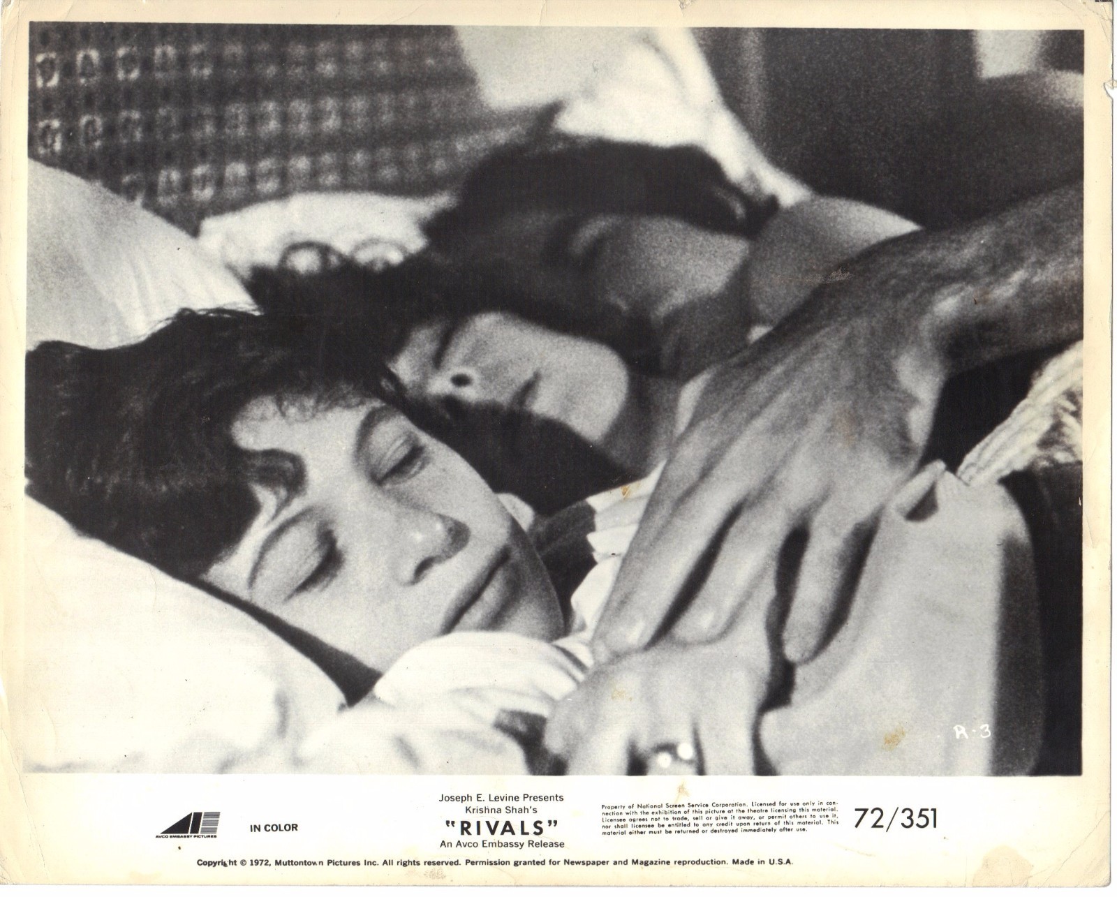 Rivals 1972 Krishna Shah Joan Hackett Robert Klein Photo Lobby Card