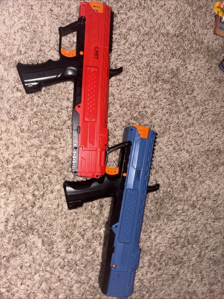 NERF Rival RED AND BLUE BUNDLE. (clip not included)