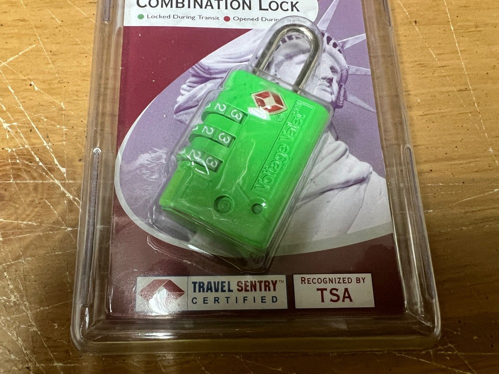 Voltage Valet TSA Search Indicator Combination Lock SEALED