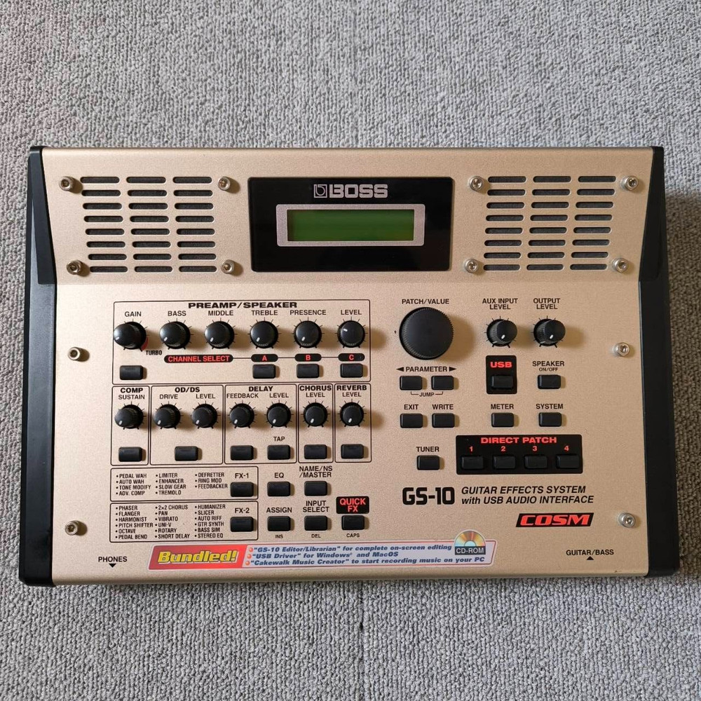 BOSS GS-10 Guitar Effects System Multi-Effects Unit USB Audio Interface from JP