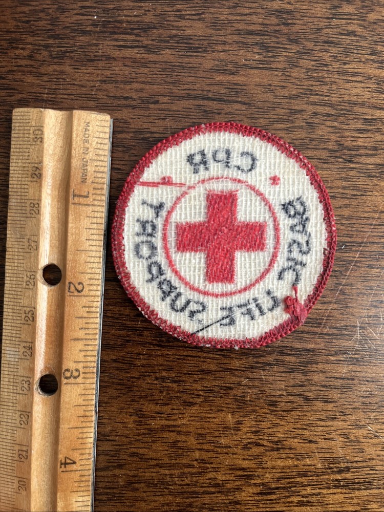 Vintage CPR Basic Life Support Patch First Aid Lifesaving BSA Boy Scouts Scout