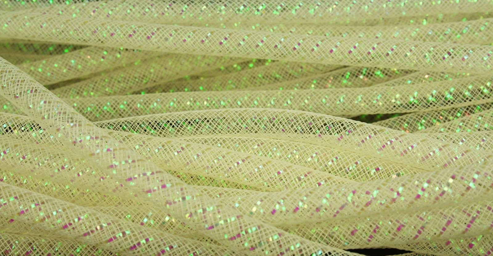 CYBERLOX 8mm Deco Mesh Tubing Flexible Party & Holiday Craft