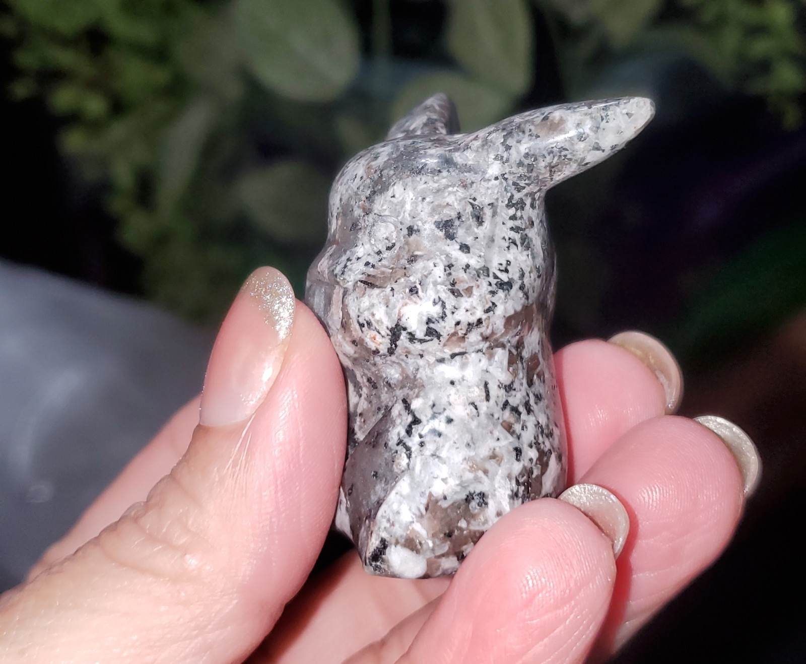 Natural Polished Yooperlite Pikachu Carving 66g