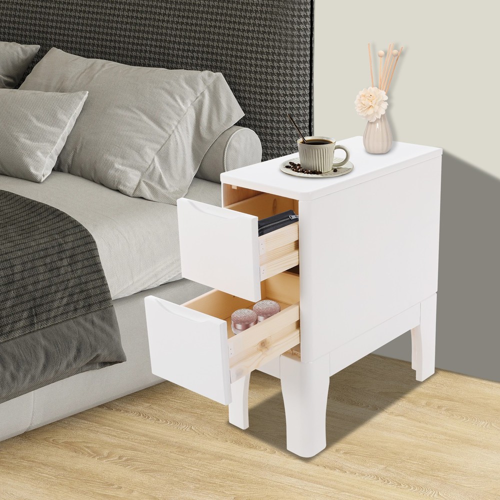 Rectangular Bedside Table 20*40*50cm Sofa Side Table Bedside Table with Drawers