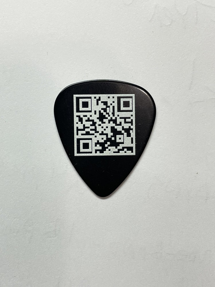 custom guitar picks ( 12 Pack ). Dbl. Sided Personalized + your QR code applied