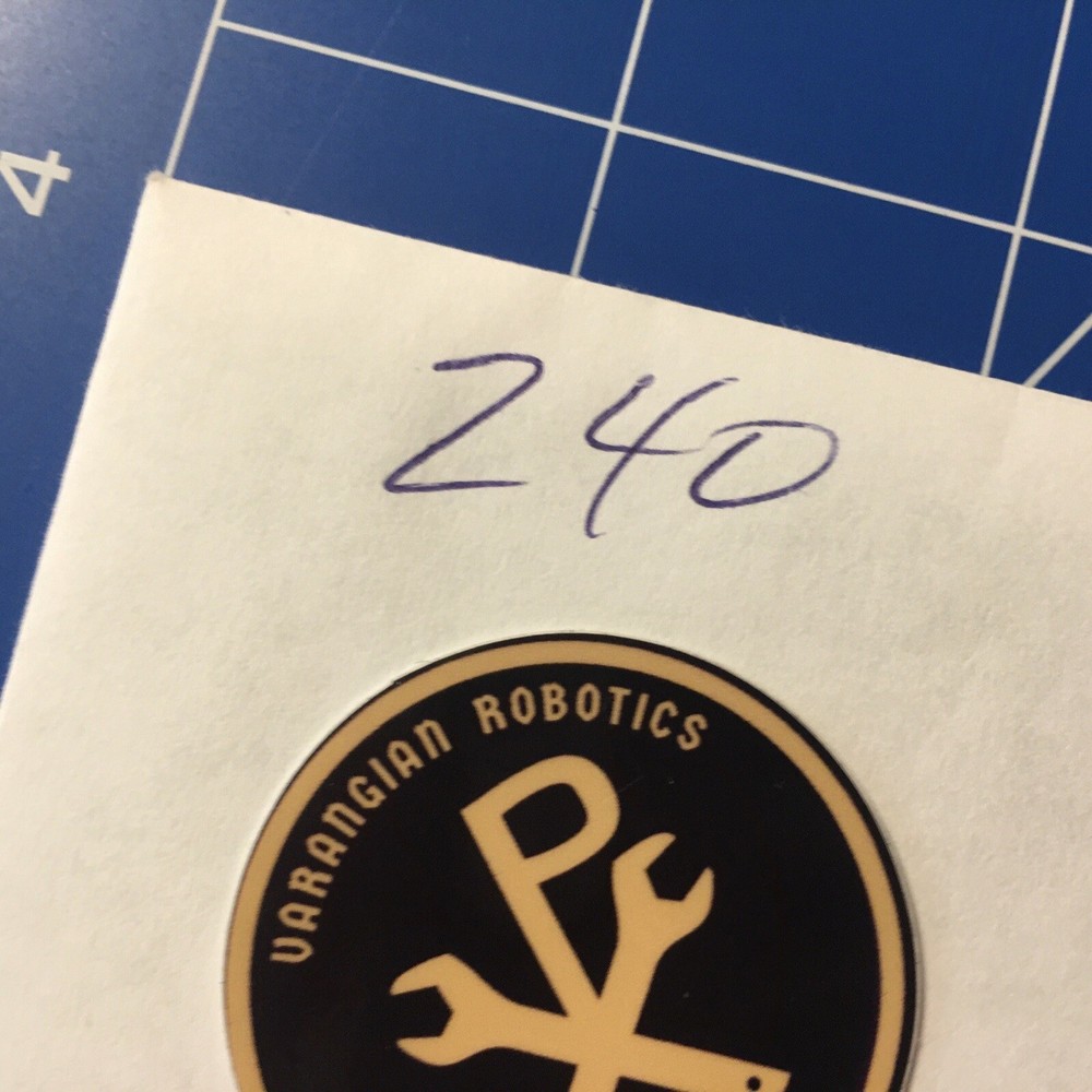 RARE ~ VARANGIAN ROBOTICS ROBOT Warrior Small Sticker Ephemera Science Tech