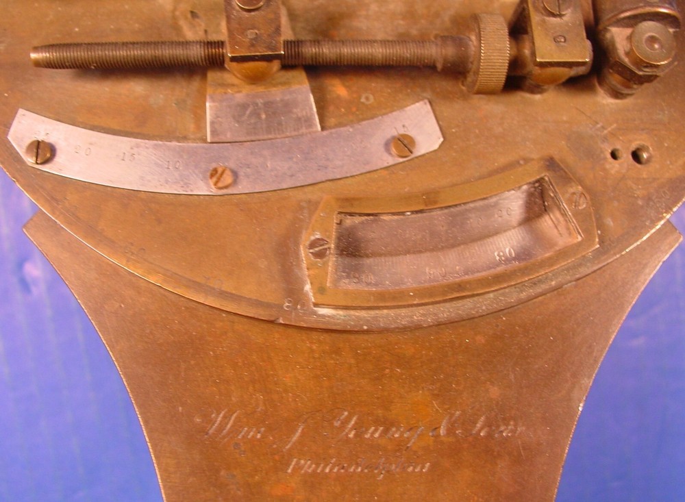 1876 Young & Sons Solar Compass - Missing Solar Attachment