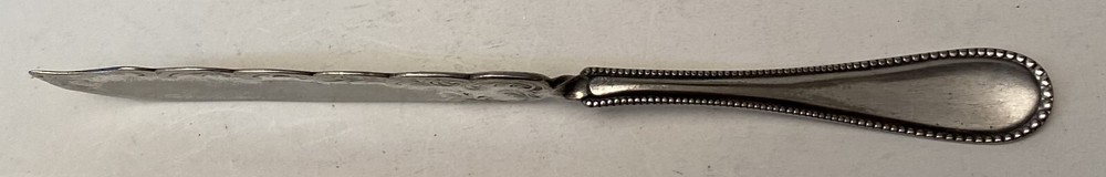 7" Flat Twisted Handle Master Butter Knife International Silver Holmes & Tuttle