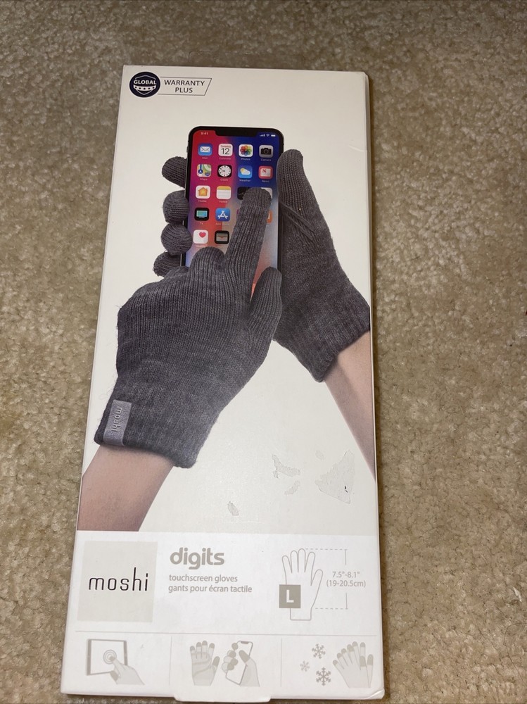 Moshi Digits Touch Screen Gloves ( L) - Dark Gray