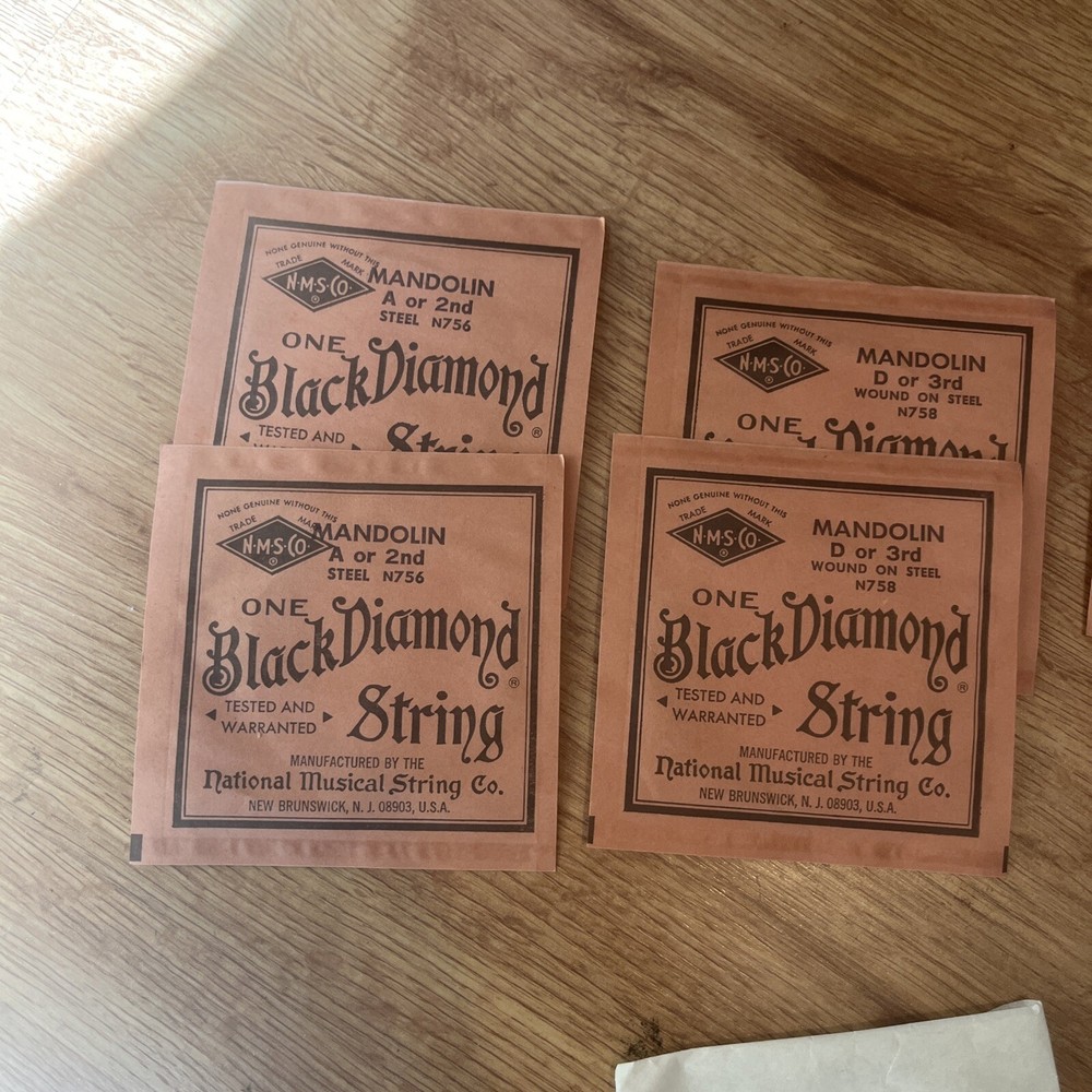 Vintage BLACK DIAMOND STRINGS for MADOLIN Assorted